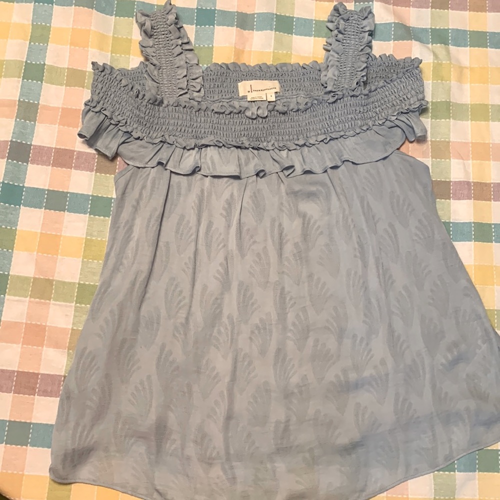 Anthropologie light blue tank